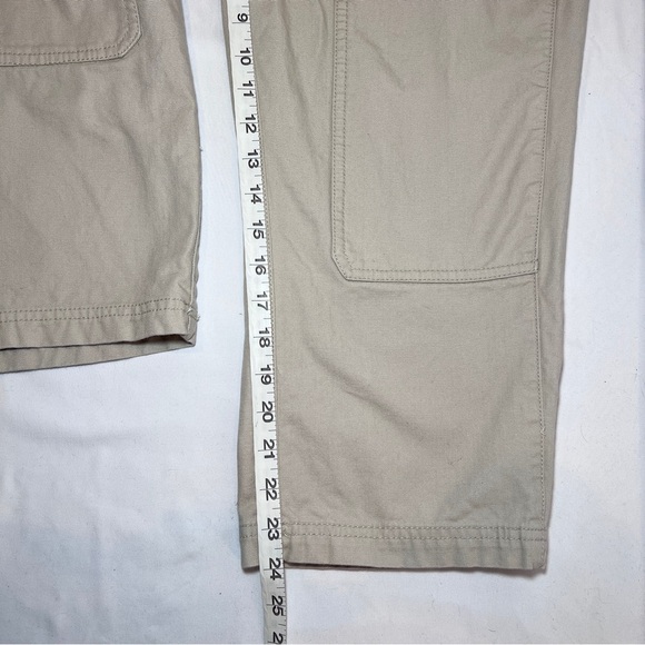Mountain Hardwear Cotton Ridge High Waisted  Cream Colored Pant - Size 12 - Picture 9 of 10